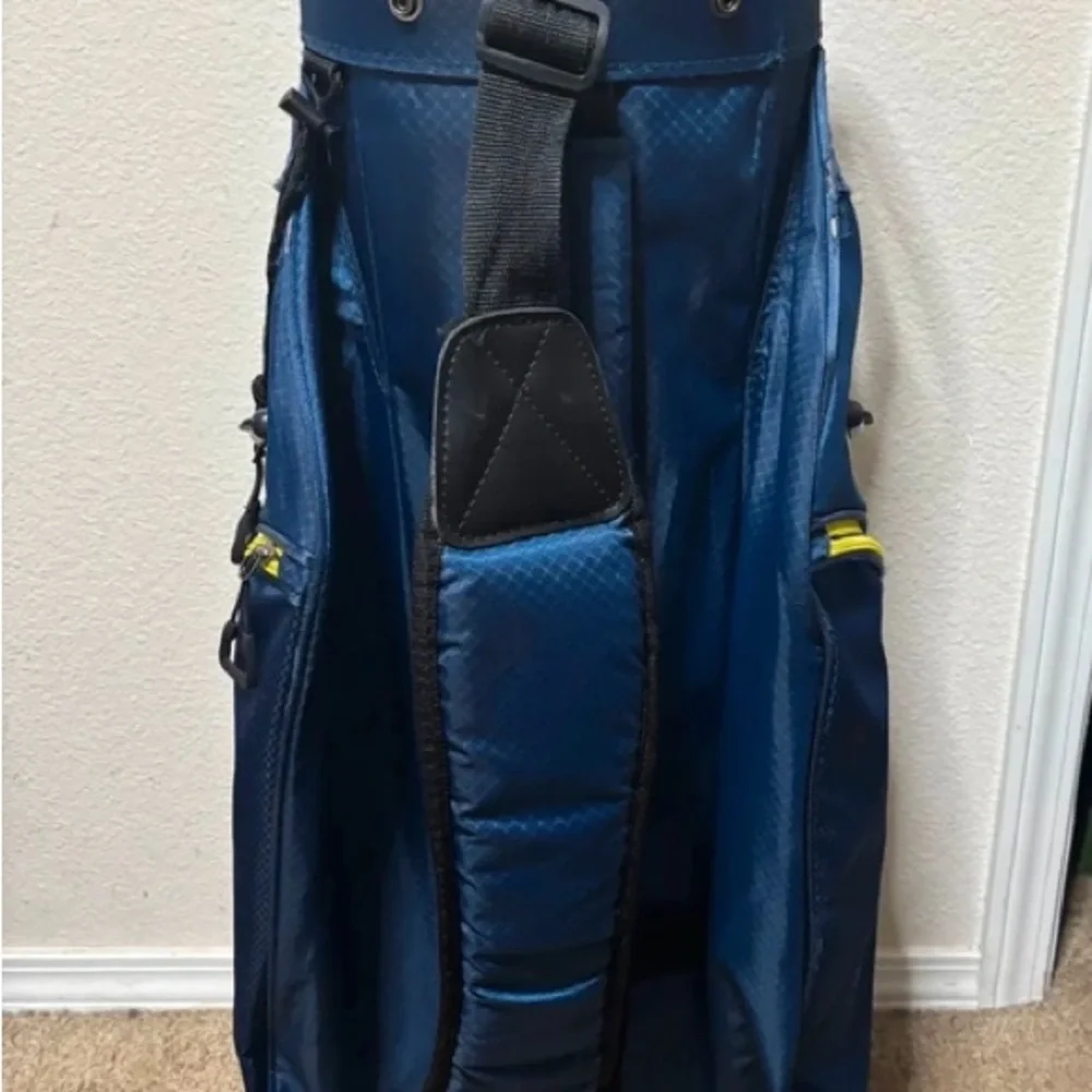 Men’s Navy Blue and Yellow Golf Bag